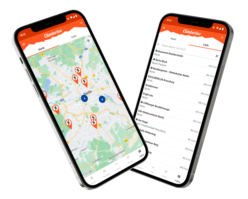 Climberino - Hallenliste