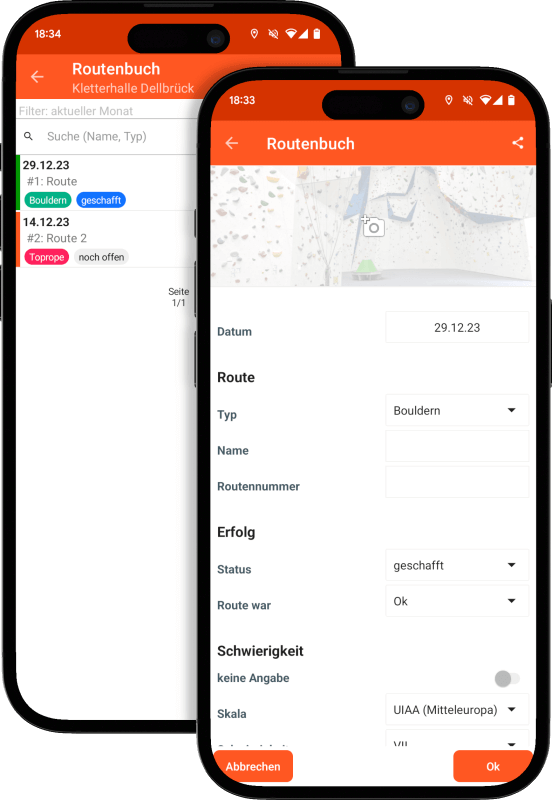 Climberino - Routenbuch